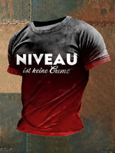 NiVEAU bedrucktes Kurzarm-T-Shirt für Männer